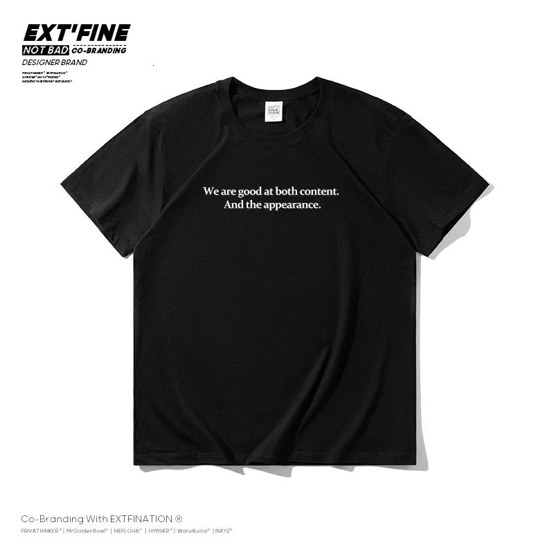 

Футболка ExtFine мужская с круглым вырезом, базовая однотонная тенниска из мягкого хлопка, забавная майка, повседневная одежда, лето 2021