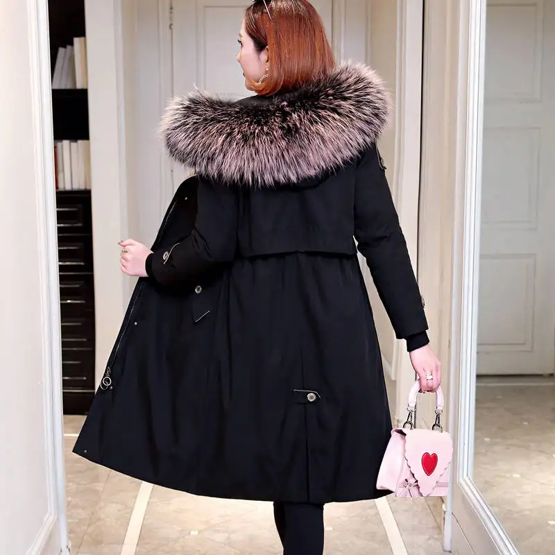 Зимнее утепленное пальто женская уличная куртка с капюшоном для походов и