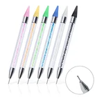 1 шт. двойная головка акриловая металлическая точечная восковая ручка Стразы драгоценный камень для сбора кристаллов фотограф DIY точечный сверлильный инструмент