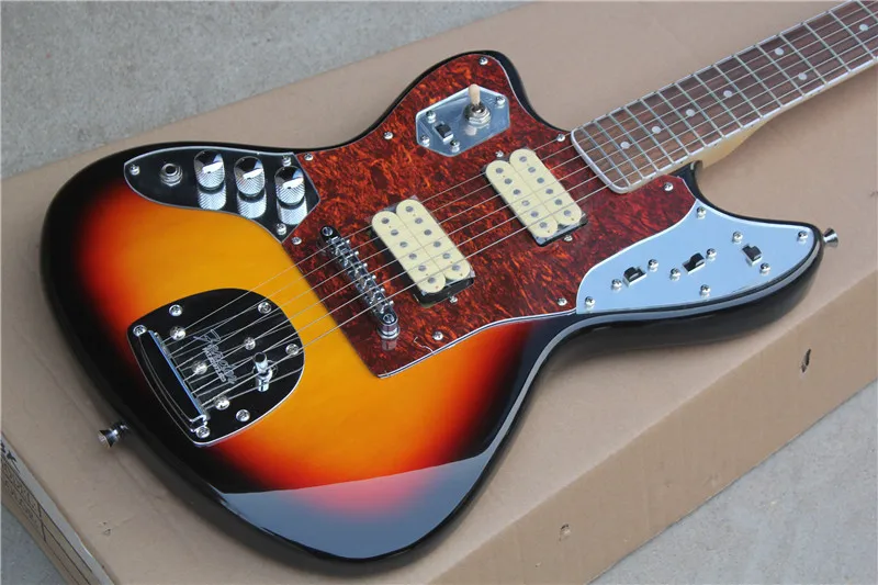 

New Chinese guitar model left hand electric guitar free delivery in Sunburst