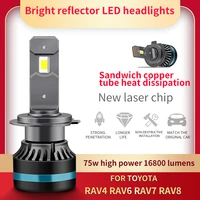 for toyota led car light 9005 9012 d4s h11 auto lamp headlight 75w 16800lm 6000k bulbs for rav4 rav6 rav7 rav8 2009 to 2020