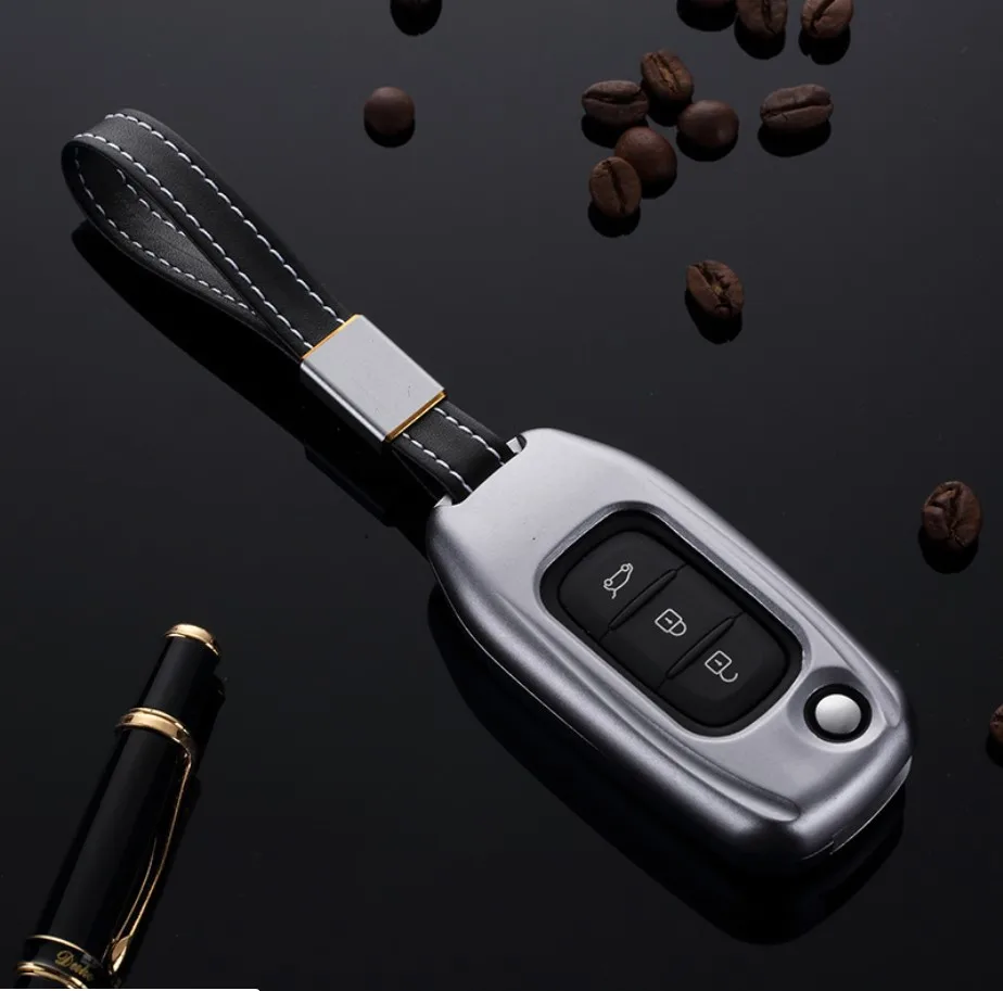 Автомобильный Алюминий сплава чехол держатель для ключа оболочки Renault Koleos 2017 Kadjar