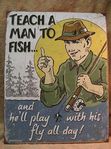 

Научите мужчину рыбке раньше, забавная рыбалка, Новинка