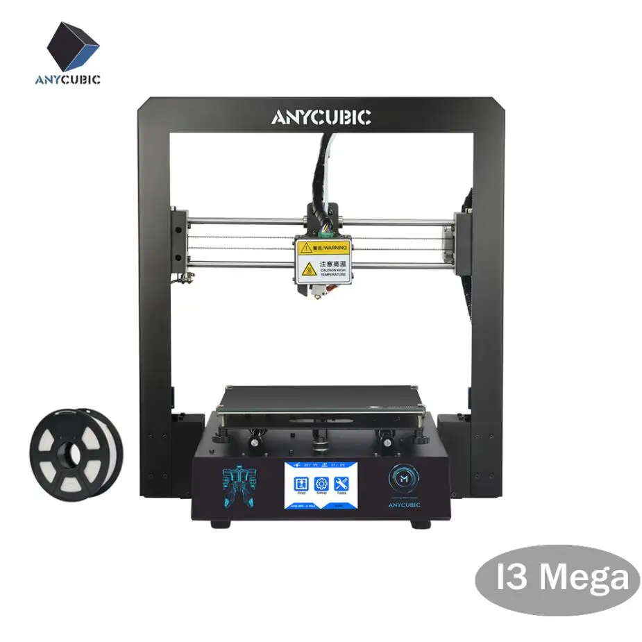 I3Mega ANYCUBIC 3d принтер I3 Мега Impresora 3D комплект Полный металлический каркас большой печати размера плюс сенсорный экран 3D Drucker принтеры - Цвет: I3Mega