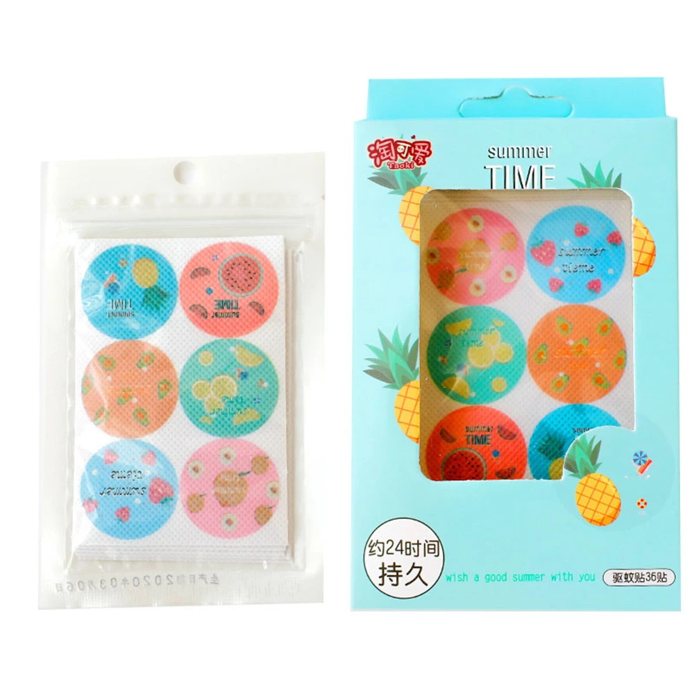 36 наклеек пластыри от комаров наклейки 100% натуральный нетоксичный чистый