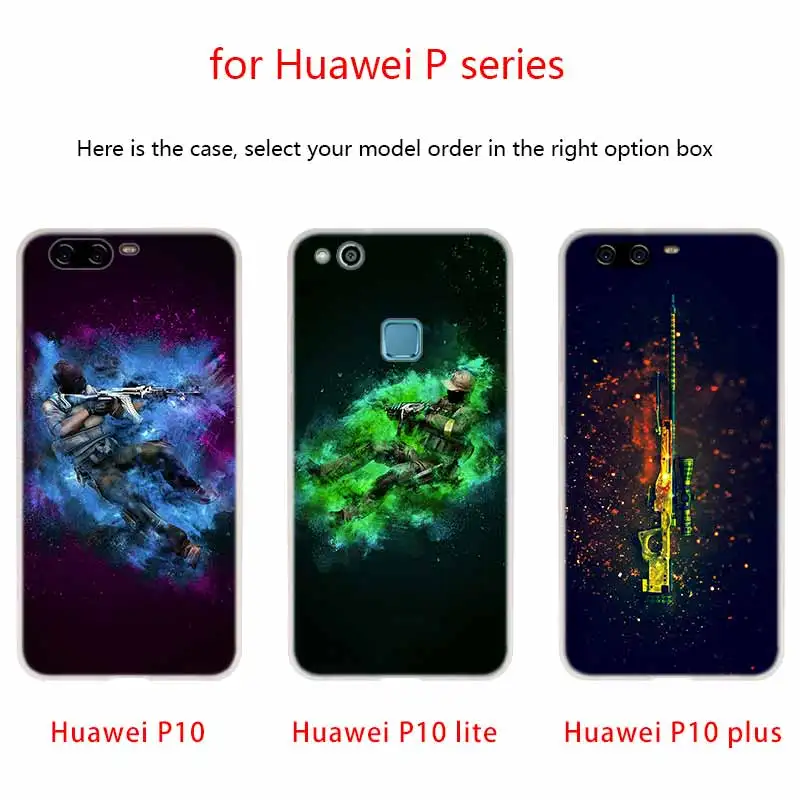 Силиконовый мягкий чехол из ТПУ для Huawei P30 P40 P20 Pro P10 P9 Lite P Smart Z 2020 Counter Strike Global