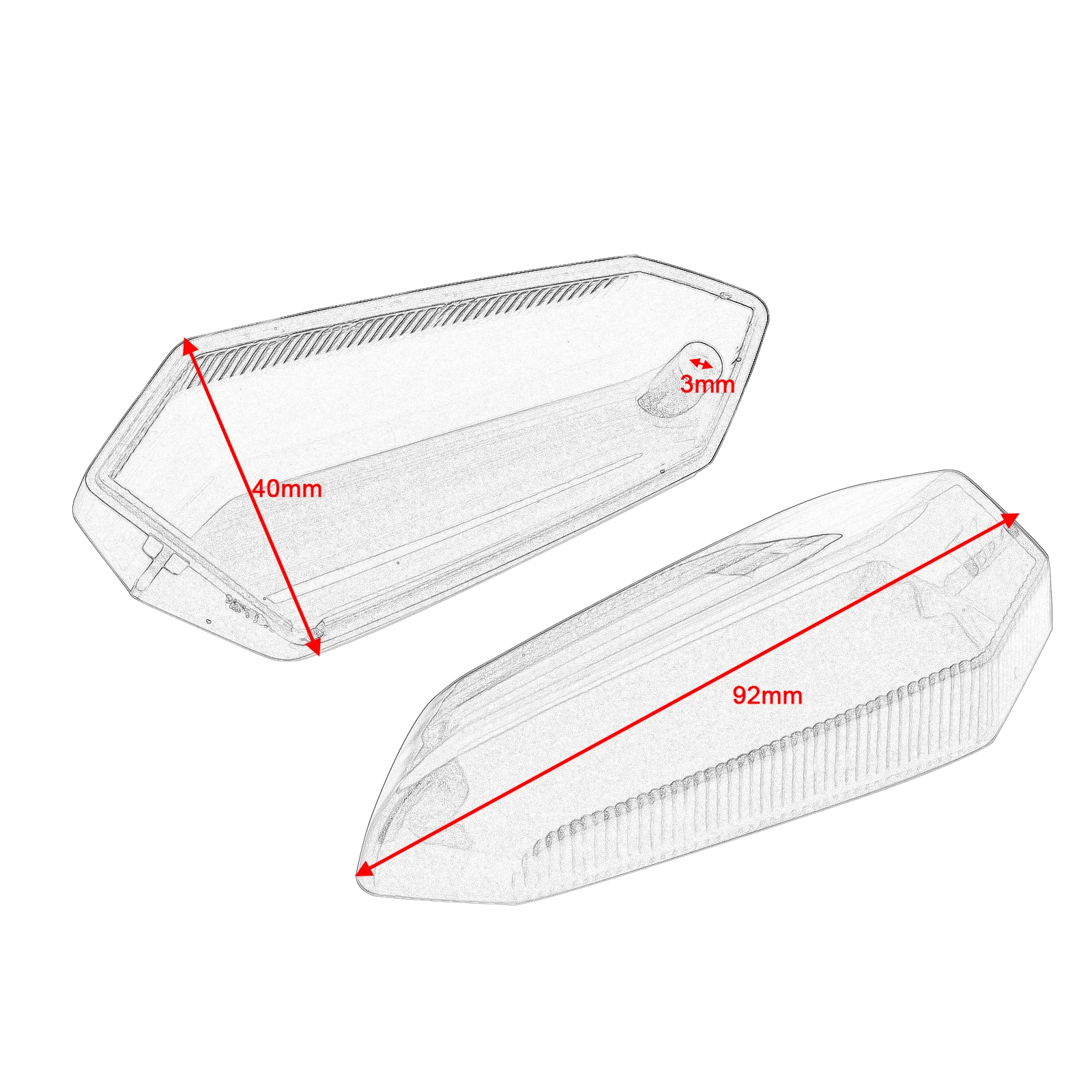 Указатель поворота задний световой индикатор для KLZ Versys 1000 2012-2016 CB400 SUPER FOUR 2006-2018