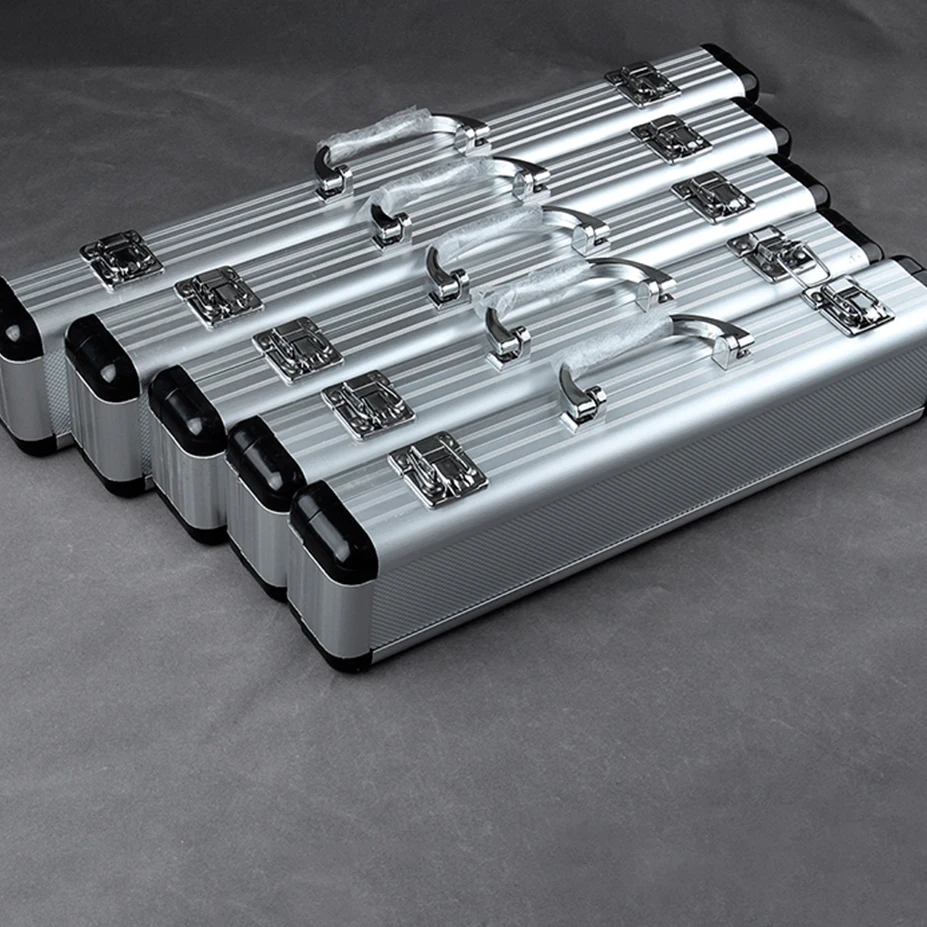 New Arrival Aluminum Alloy Protective Silver Box for Each Tone Two-Section Clarinet Flute Dizi Xiao Accessories enlarge