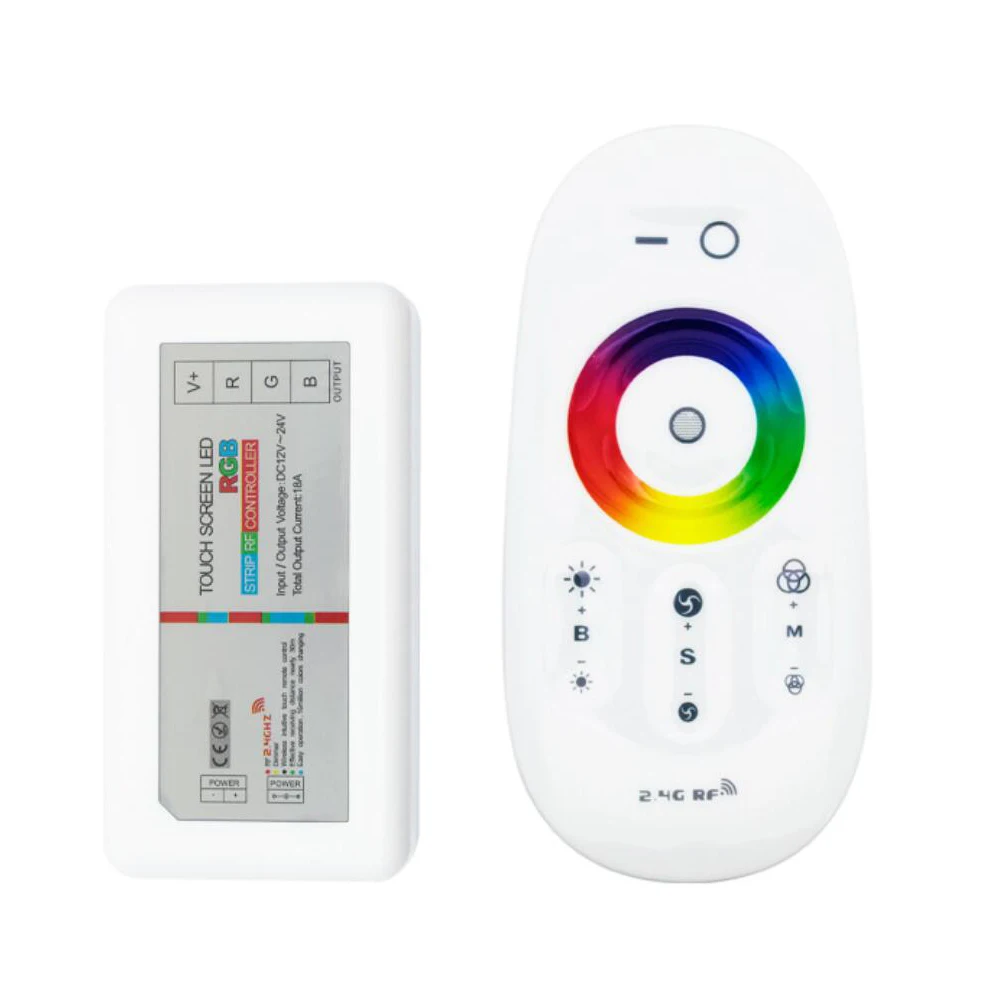 2 4 г сенсорный экран Экран светодиодный RGB /RGBW Управление Беспроводной DC12 24V RF для
