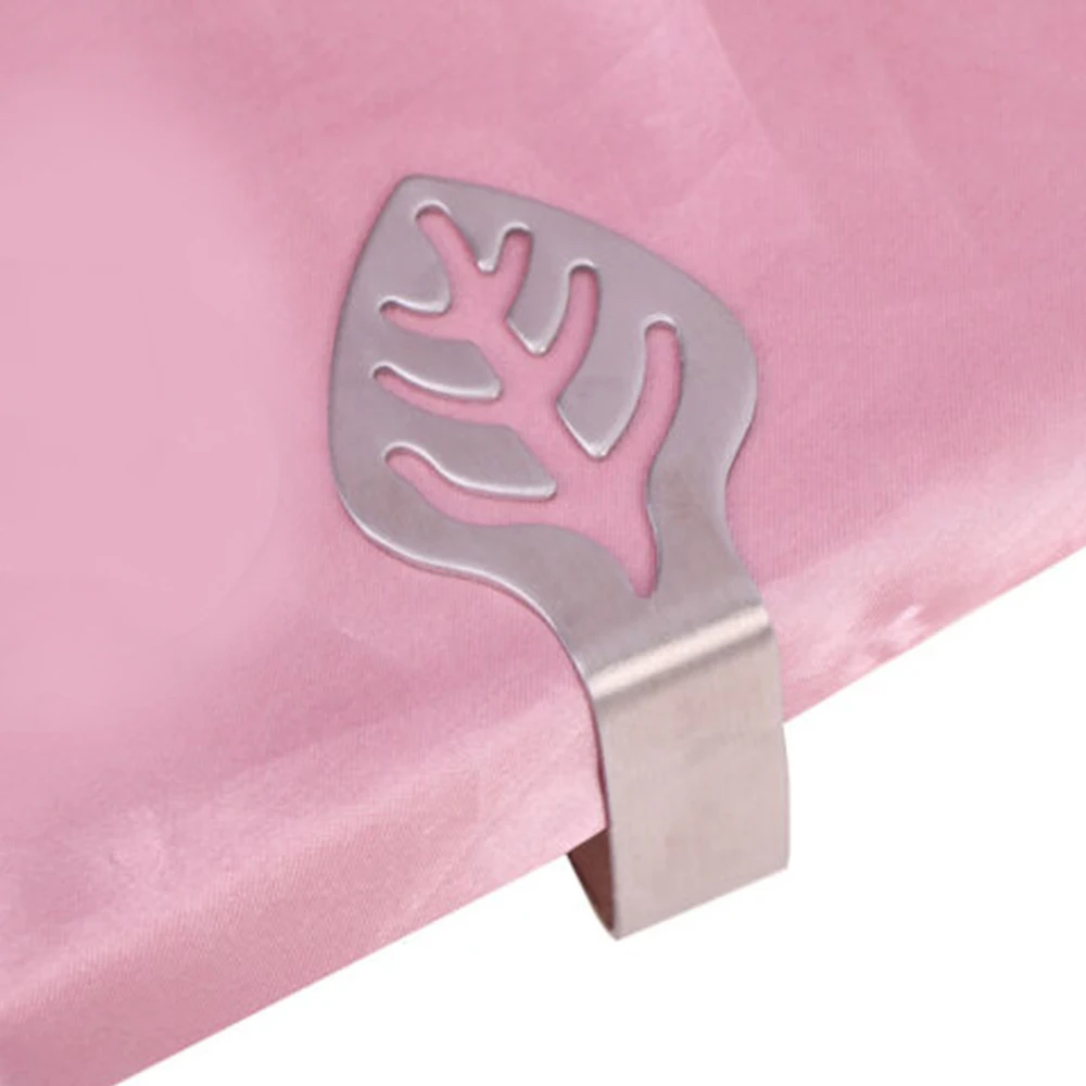 

4pcs Stainless Steel Table Cloth Clip Promenade Round Tablecloth Stable Clips Wedding Promenade Table Cover Holder