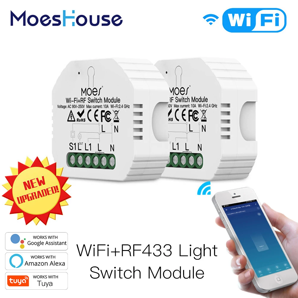 DIY WiFi умный 2 way светильник переключатель создать свой собственный Интерфейс с