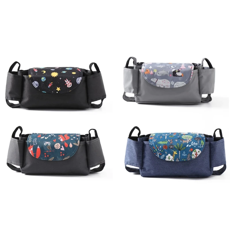 

Universal Baby Pram Organizer Cup Bottle Holder Trolley Stroller Storage Bag Pushchair Buggy Hanging Diaper Container