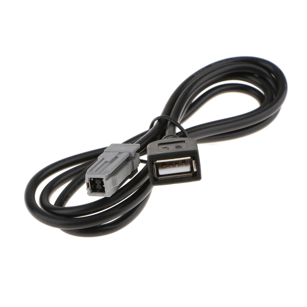 

Car AUX USB MP3 Audio Aux In Cable Adapter 60CM For Toyota Camry RAV4 Lexus