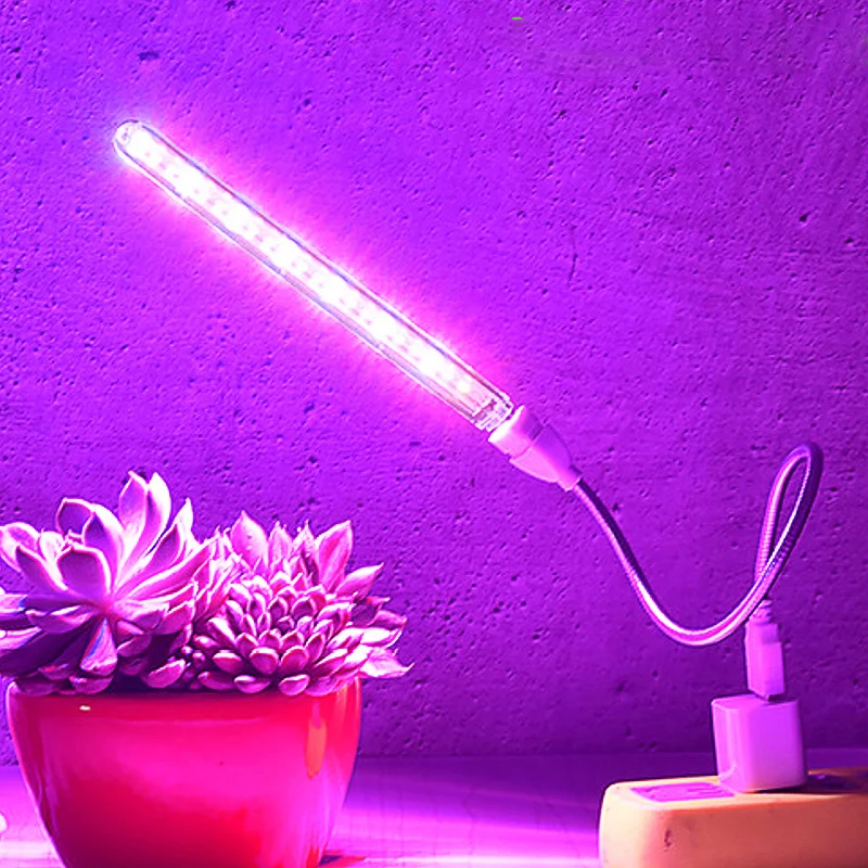 Usb Светодиодная лампа для выращивания растений светильник полный спектр 10 w dc 5V