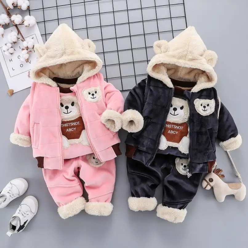 Детские осенне зимние комплекты Спортивный костюм для отдыха девочек из