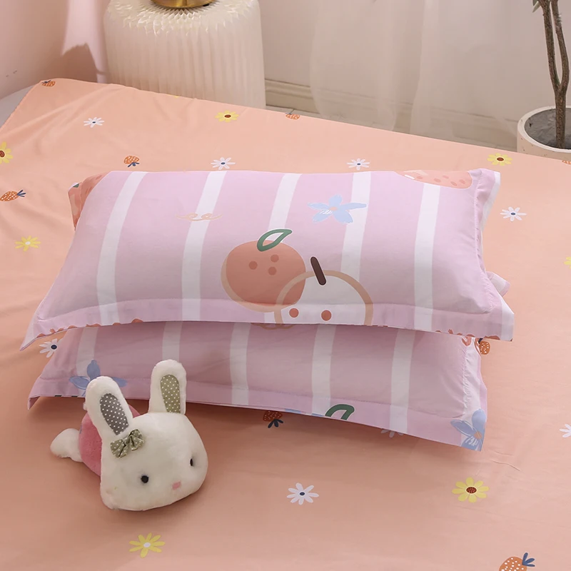 Комплект постельного белья в розовую и белую полоску пододеяльник 220x240 с