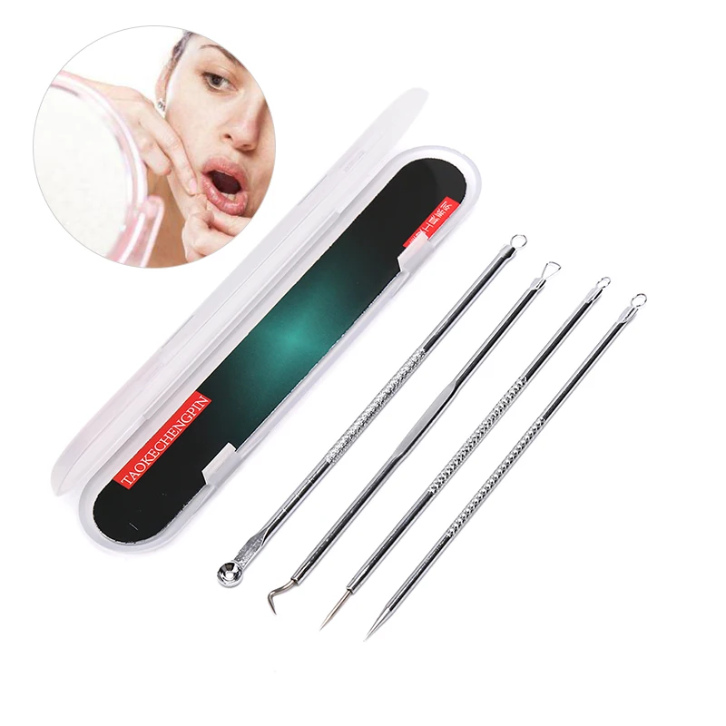 

Tools Kit Acne Extractor Remover Blackhead Pimple Needles Blemish Treatments