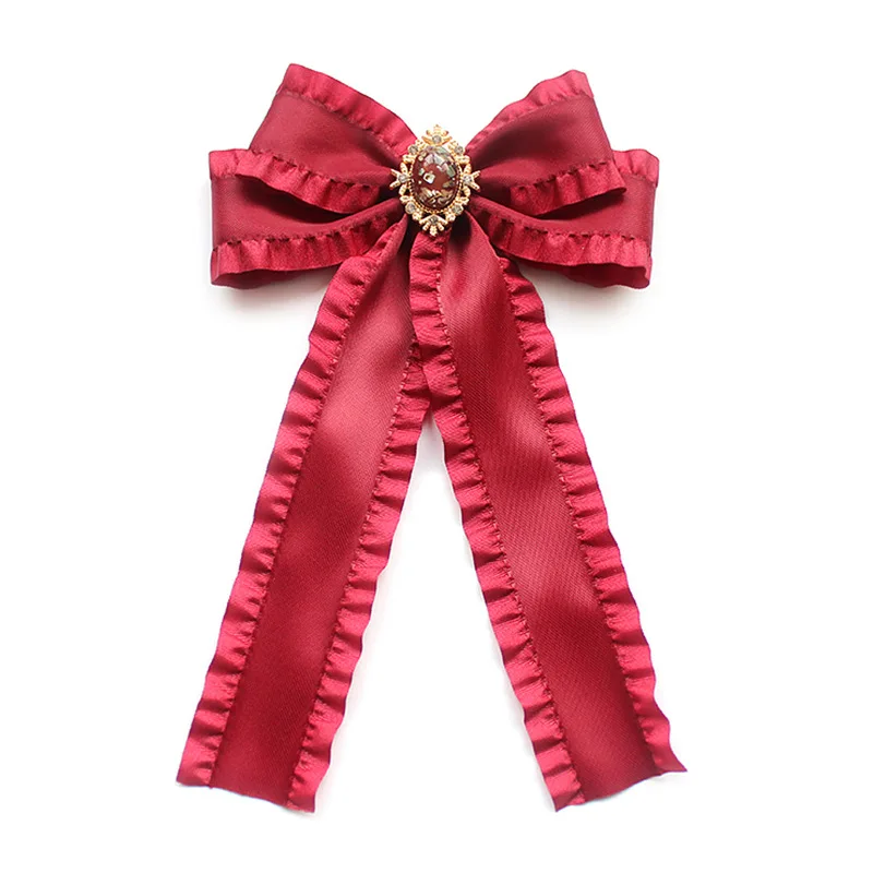 Корейский модный новый красный галстук бабочка блузка юбка лента большой