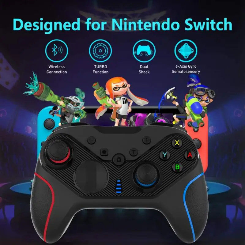 

Bluetooth Gamepad Wireless Gamepad Video Game USB Joystick Controller For Switch Pro Android IPhone PC D-pad Can Replaced