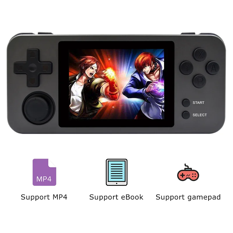 

Карманная игровая консоль из алюминиевого сплава, 2,8 дюйма, IPS-экран, портативная игровая консоль RG280M с 3000 ретро-играми