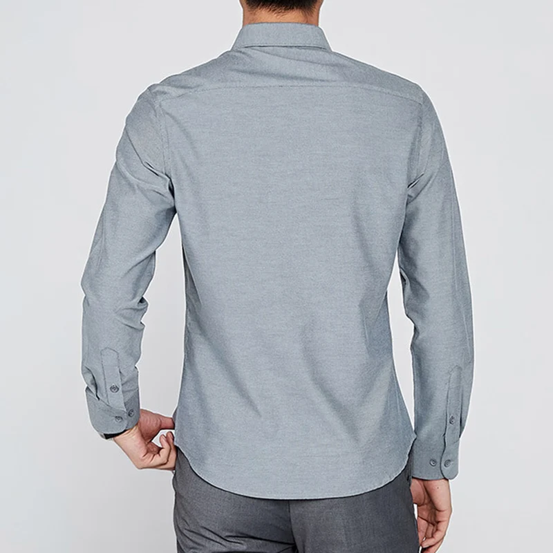 Глажка Camisa Social Masculina модная блузка Dudalina с длинным рукавом Slim Fit рубашка мужская одежда вышивка белый мужской