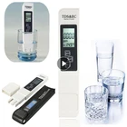 Цифровой измеритель температуры EC TDS, тестер температуры воды в виде ручки, фильтр PPM для гидропоники для аквариума, бассейна, монитор воды с батареей