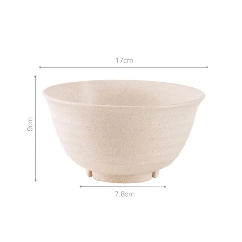 4 шт. Экологичная пшеничная соломинка Детская рисовая лапша салатник Бытовая