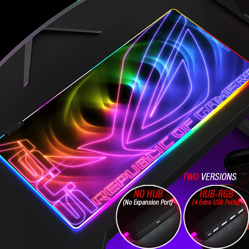 Игровой коврик для мыши Asus с RGB-подсветкой 4 порта USB | Компьютеры и офис