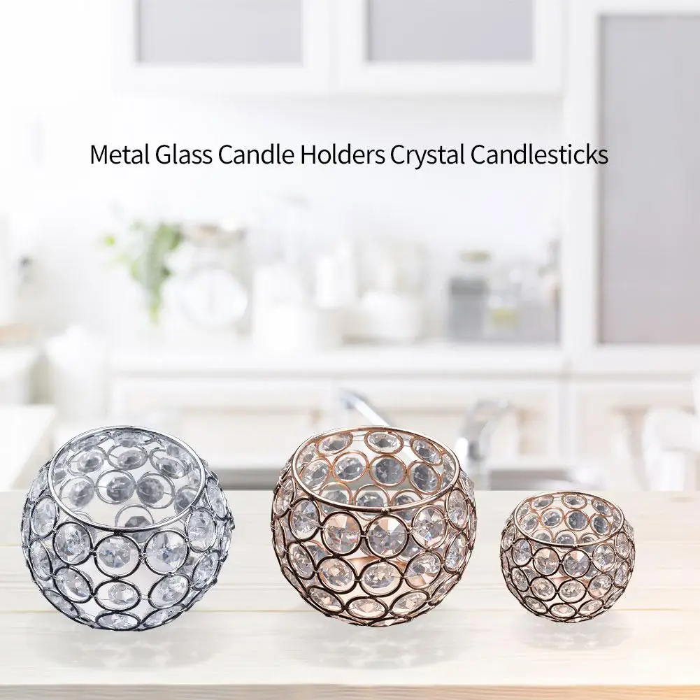 Металлические стеклянные хрустальные подсвечники держатель ручки ваза