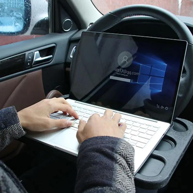 Переносная Автомобильная настольная подставка для ноутбука с рулевым колесом