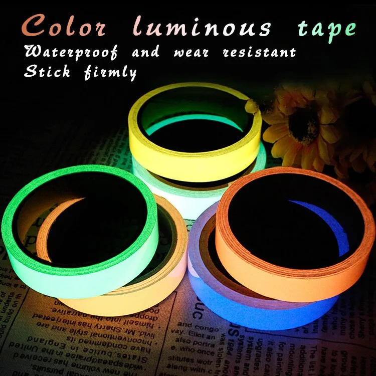 Нескользящая самоосветляющая лента семейная светящаяся полоска съемные