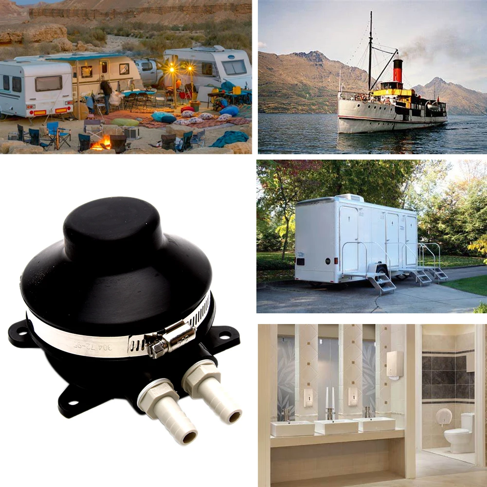 

Small Bilge Pump Beveled Design Foot Press Yacht Accessories RV Toilet Easy Install Wash Basin Portable Self Priming Boat Marine