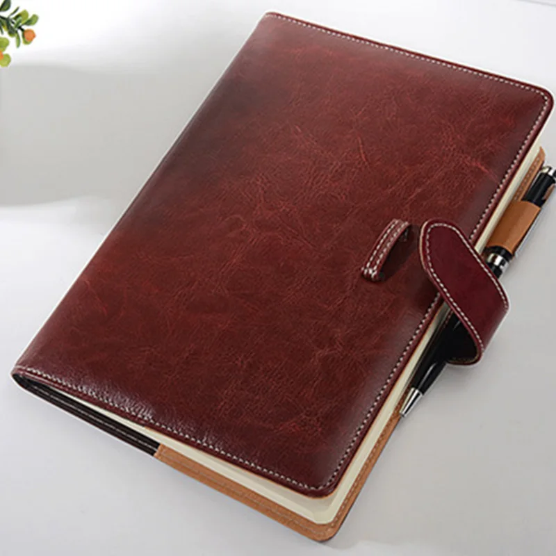 Офисная кожаная записная книжка B5 ежедневник блокнот А5 винтажный бизнес обложка