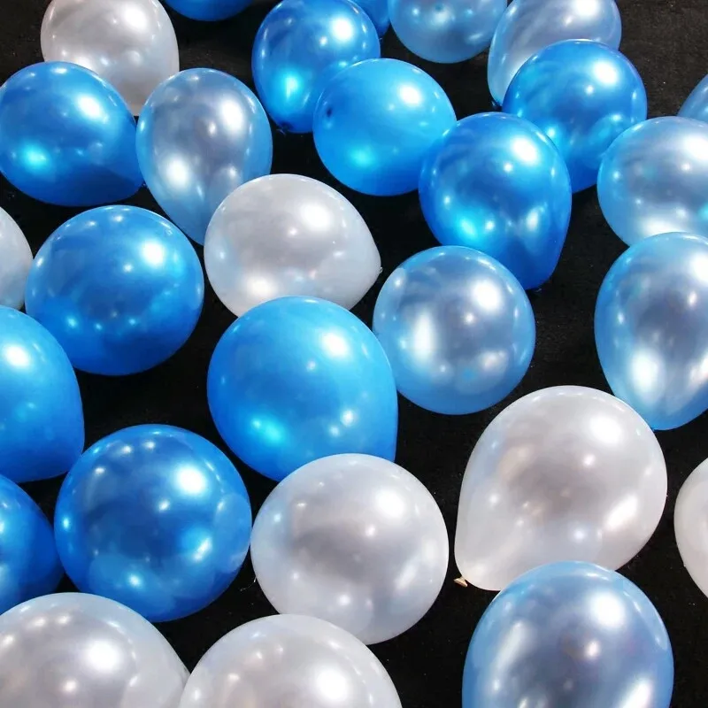 

50pcs 5/10/12inch Pearl Pink Sliver White Latex Balloons Wedding Anniversary Valentine's Day Birthday Party Decor Helium globals
