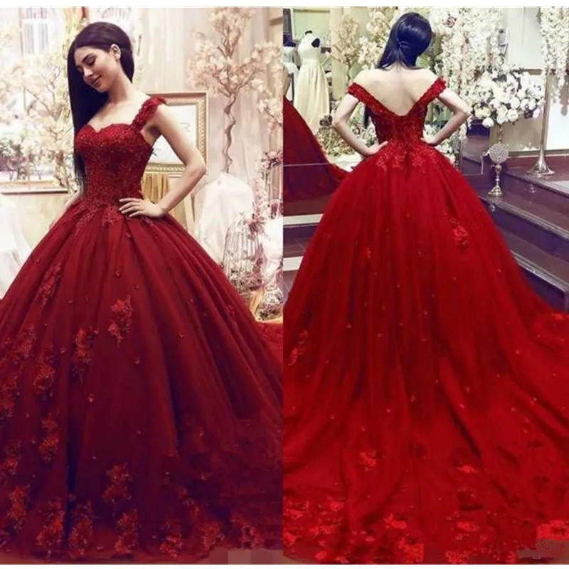 

2021 модные скромные сладкий 16 Бальные платья, бальное платье из кружева и 3D Цветочные аппликации из бисера Маскарад Пышное длинное платье на ...