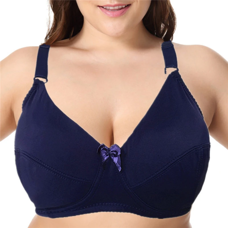 

Plus Size 36-52 Big Cup DD DDD E F Cup Unlined Bra Women Basic Underwear Full Coverage Underwire Supportive Bh