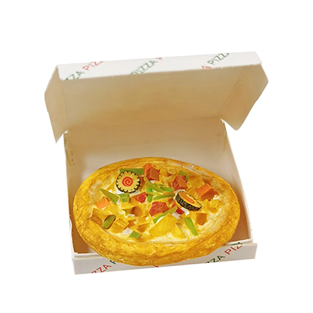 

Миниатюрная мини-модель пиццы, ролевая игра ручной работы, сцена жизни, Кухонные Игрушки для украшения, для кукольного домика 1:12 или куклы 1/6