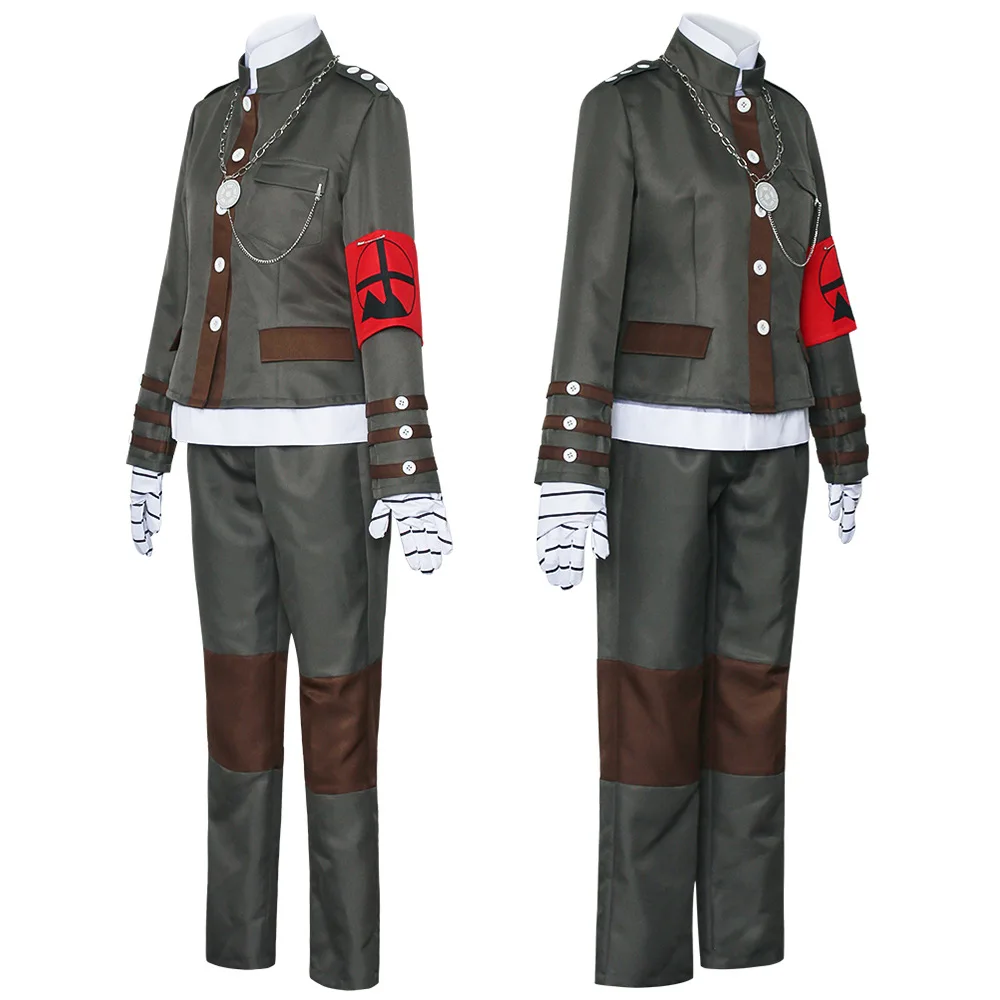 

Anime Danganron Pozhengongsi Is Qing Costume Cosplay Festival Outdoor Game Party Jacket Pants Jacket Military Fan Uniform Set