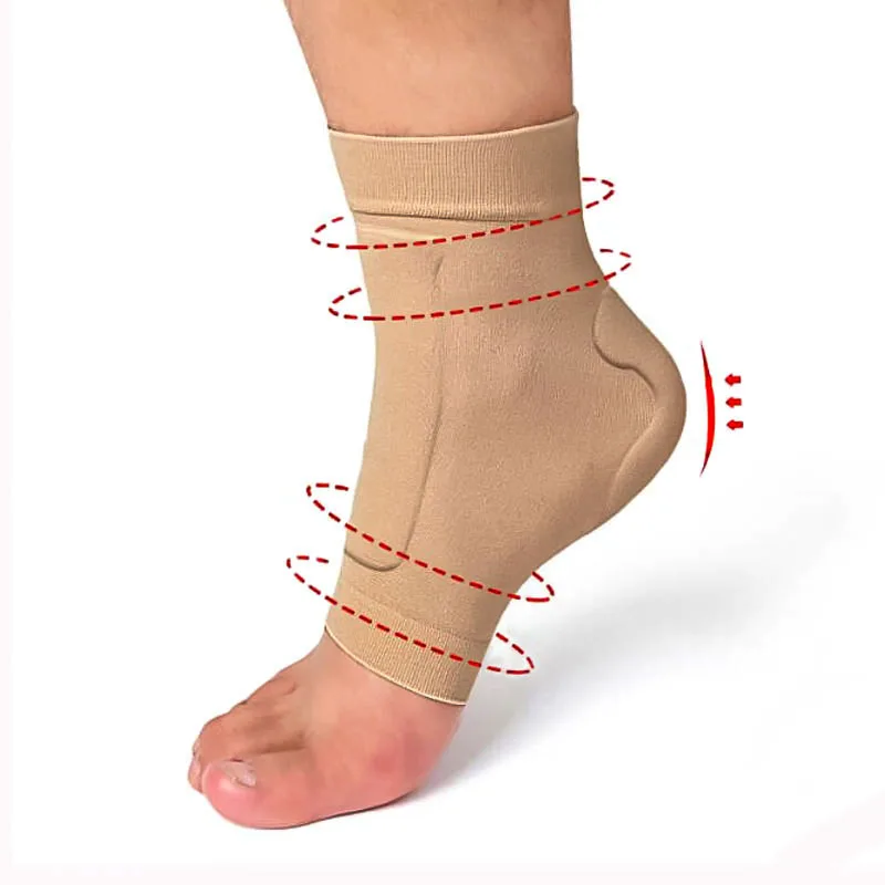 

1Pair Heel Protection Socks Silicone Padded Skate Sock Protect Achilles Tendon and Lace Bite Area For Skating Hockey Hiking Boot