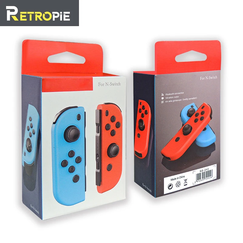 

Retropie Wireless Controller for Switch Joy Left & Right Console Joystick Red and Blue Bluetooth Vibration Gyroscope Gamepads