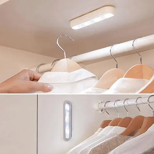 Белый 4 шт. светодиодный DIY приклеиваемый в любом месте 180 градусов панель сенсорный кран лампа-кнопка лампы - Цвет: Белый