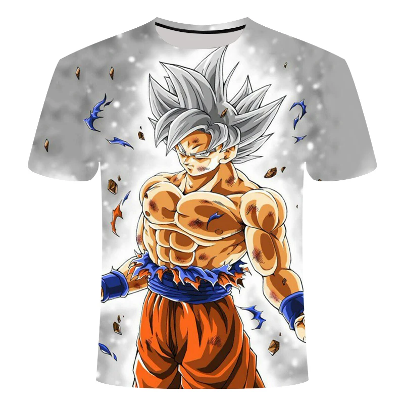 Горячая новинка Мужская и женская персональная аниме Dragon Ball Z 3D печать футболка классная модная удобная креативная рубашка с короткими рукавами - Цвет: TX546