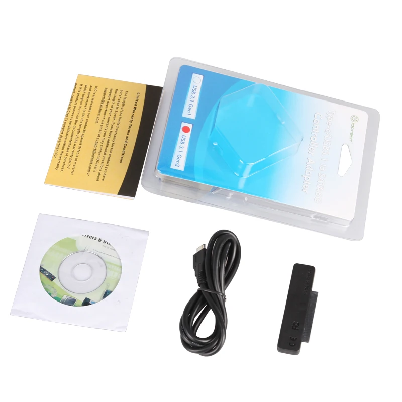 

Type-A & Type-C USB3.1 to SATA 3.0 Adapter Controller Compliant with USB3.1 Gen2