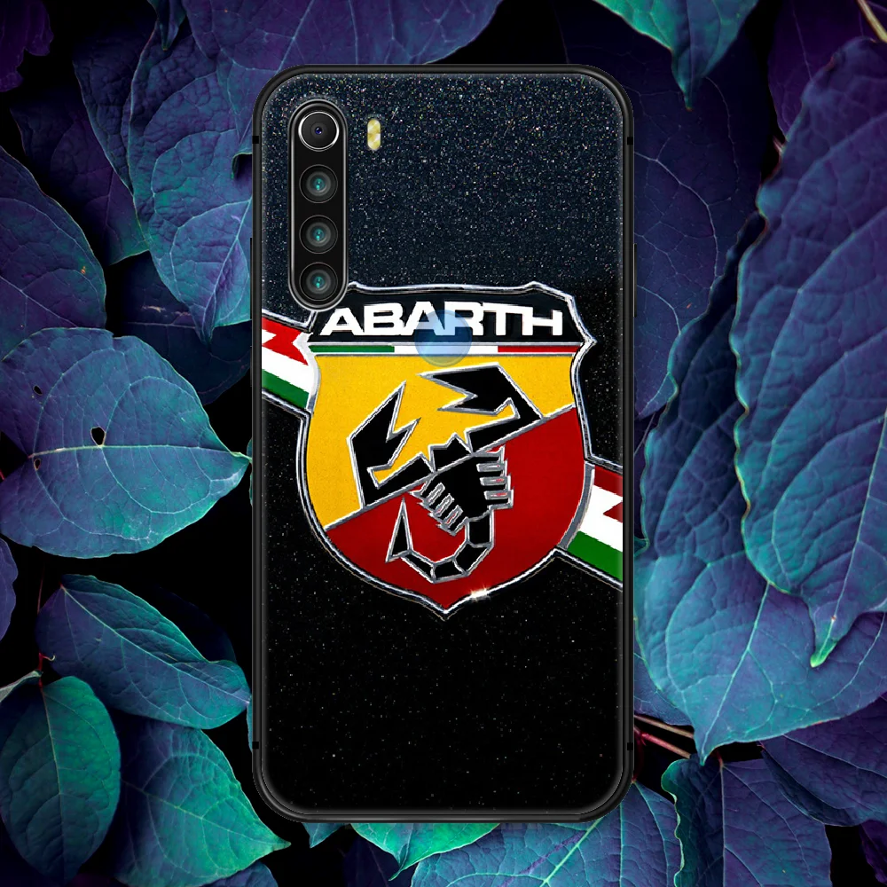 

Karl Abarth Sport Car Logo Phone Case For Xiaomi Redmi Note 7 8 8T 9 9S 4X 7 7A 9A K30 Pro Ultra black Bumper 3D Cell Trend Etui