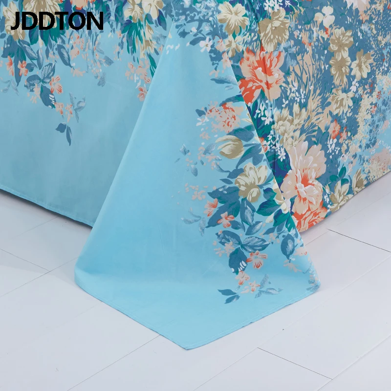 JDDTON 2020 новые изящные синие цветочные Стильные комплекты постельного белья AB Side 4
