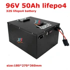 Литиевый аккумулятор 96 в 50 Ач Lifepo4 BMS 32S 102 в для инвертора AGV, автомобиля, скутера, мотоцикла, 8000 Вт, вилочный погрузчик + зарядное устройство 5 А