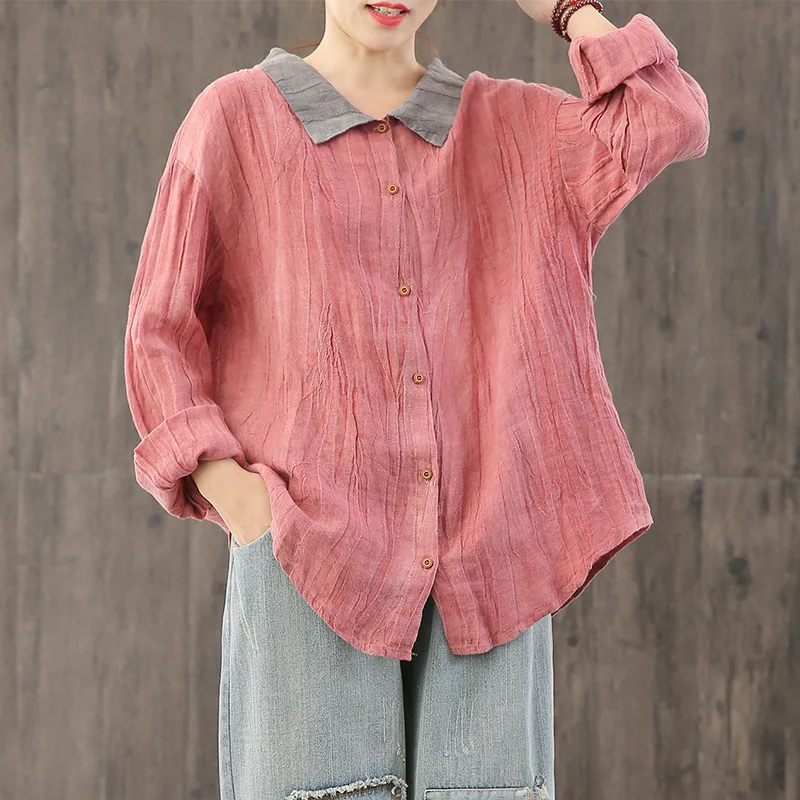 Max LuLu 2020 новые весенние корейские модные женские свободные топы льняные