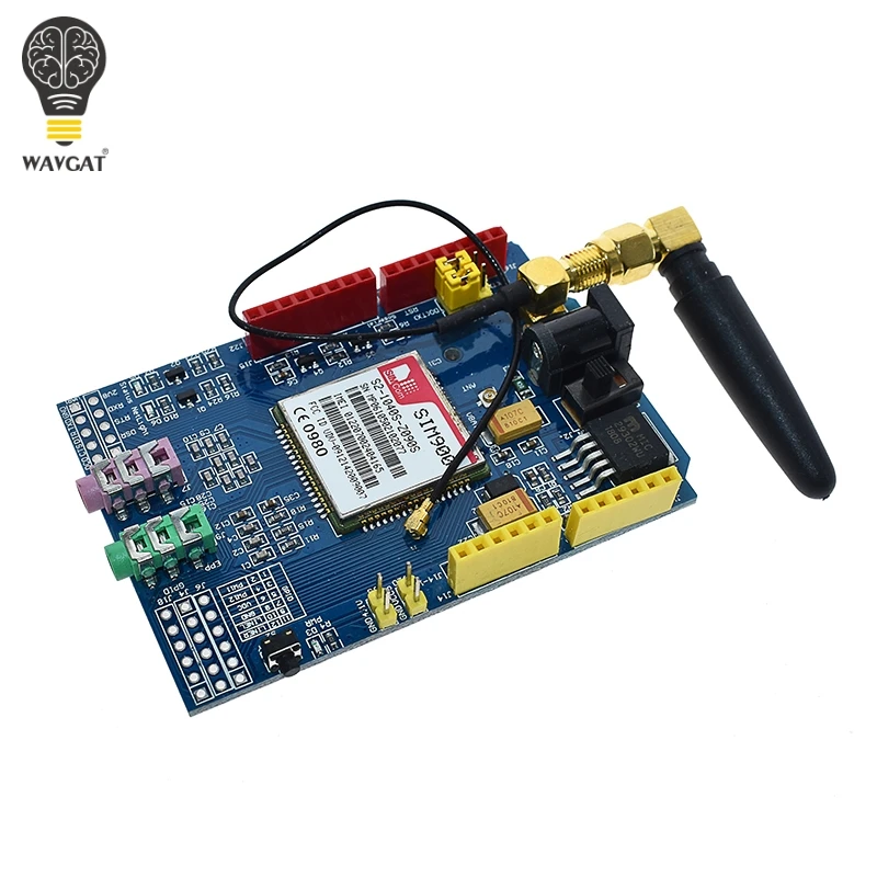 Плата разработки WAVGAT SIM900 850/900/1800/1900 МГц GPRS/GSM комплект модуля для Arduino|Интегральные