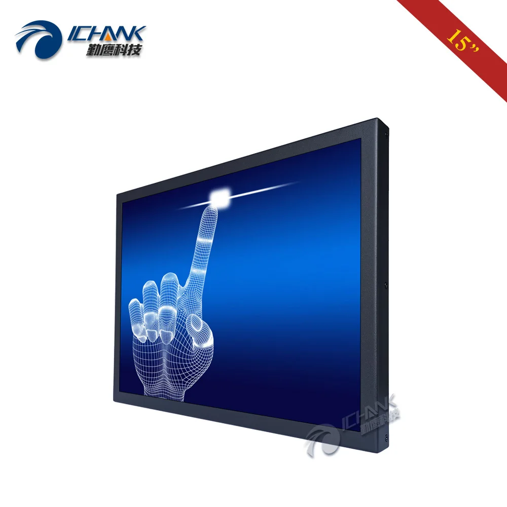 Сенсорный экран с металлическим корпусом и настенным креплением 1024x768 дюйма/15