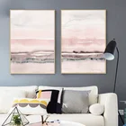 Настенная картина, абстрактный настенный постер розового и серого цветов в скандинавском стиле, современный минималистичный плакат для украшения гостиной